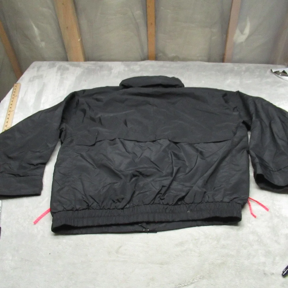 Columbia Ski Jacket Mens Large Black Whirlibird Radial Sleeve Full‎ Zip 90s VTG